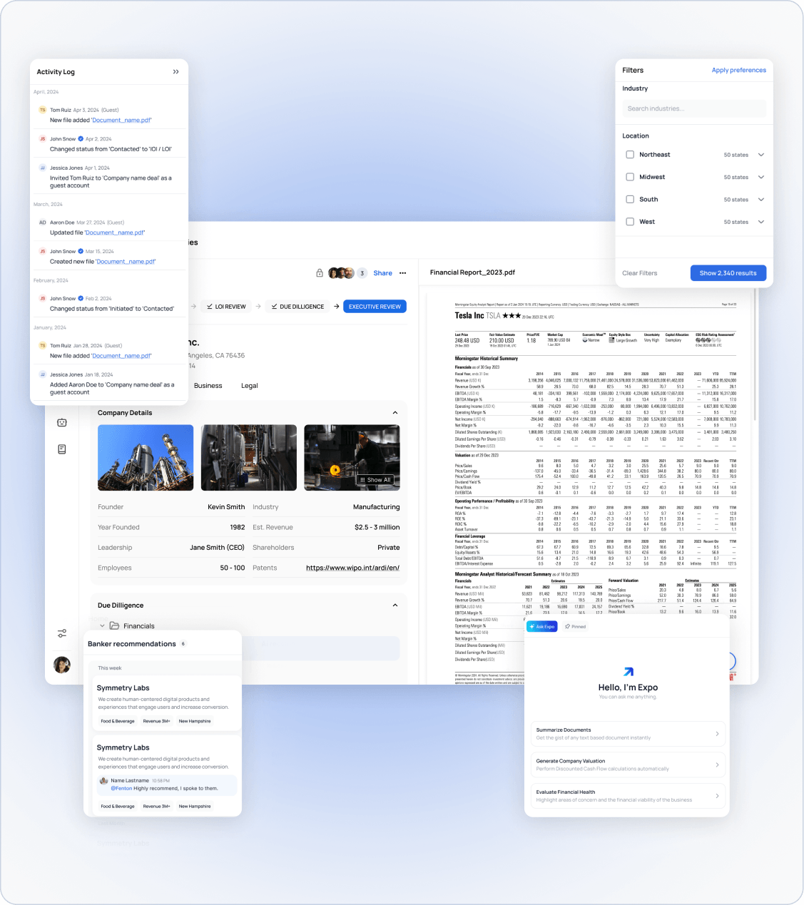 Exponent M&A platform