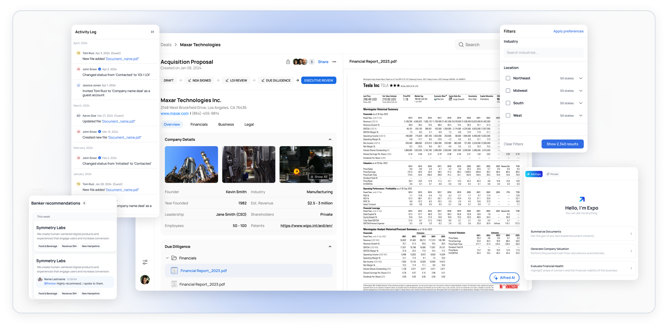 Exponent M&A platform