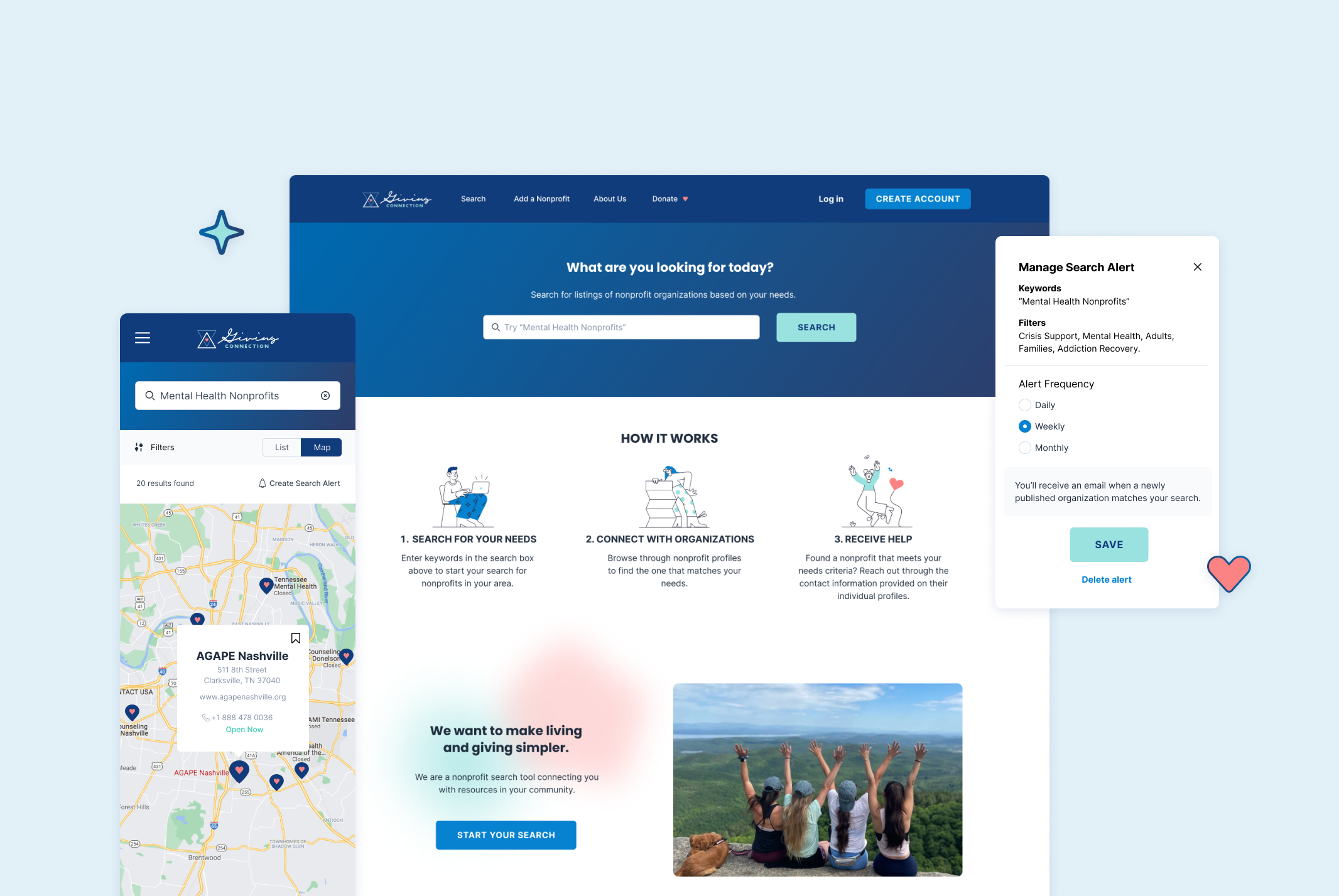 Giving Connection platform