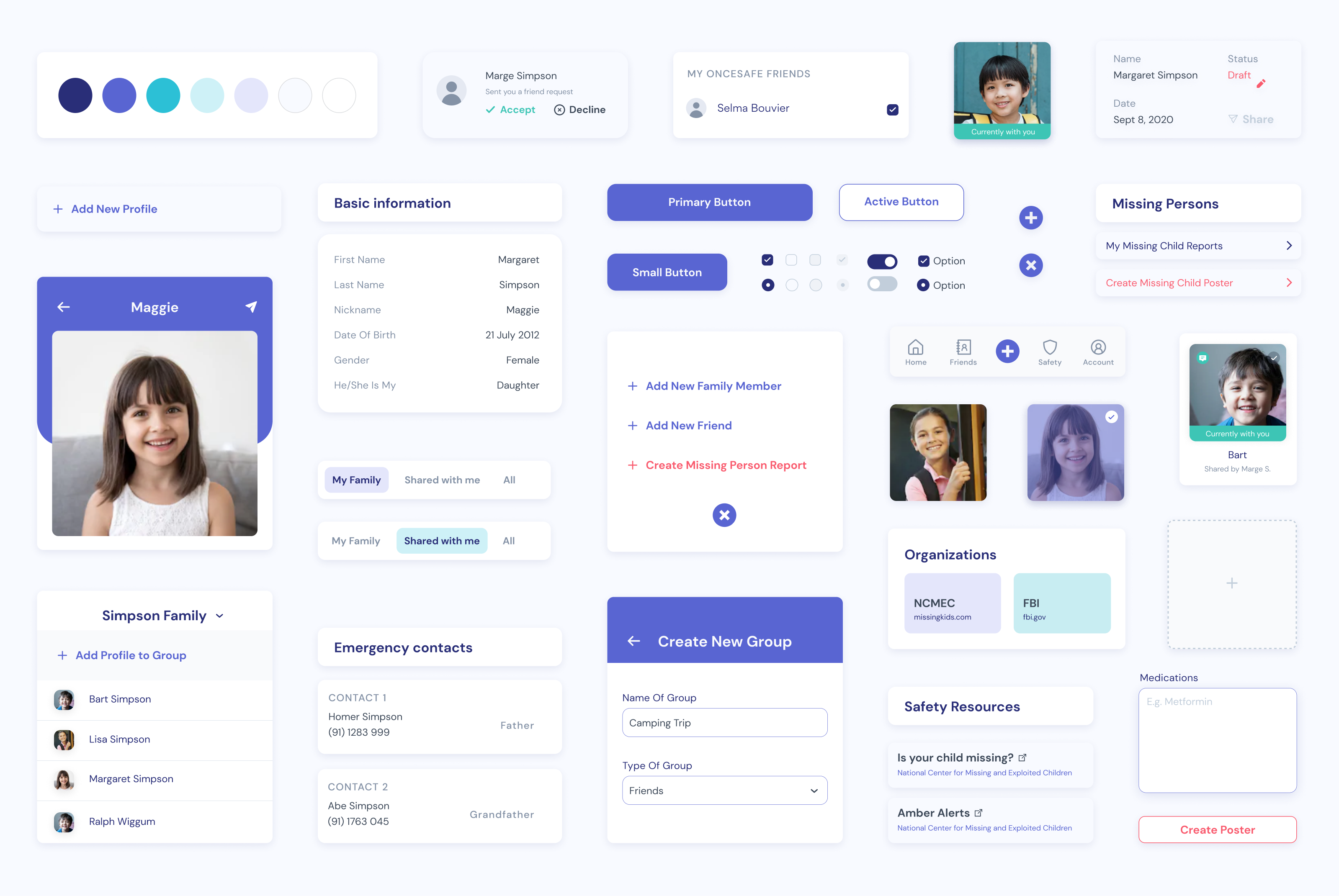 OnceSafe design system