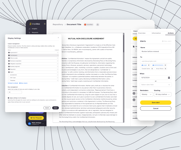 SimpleDocs contract automation platform
